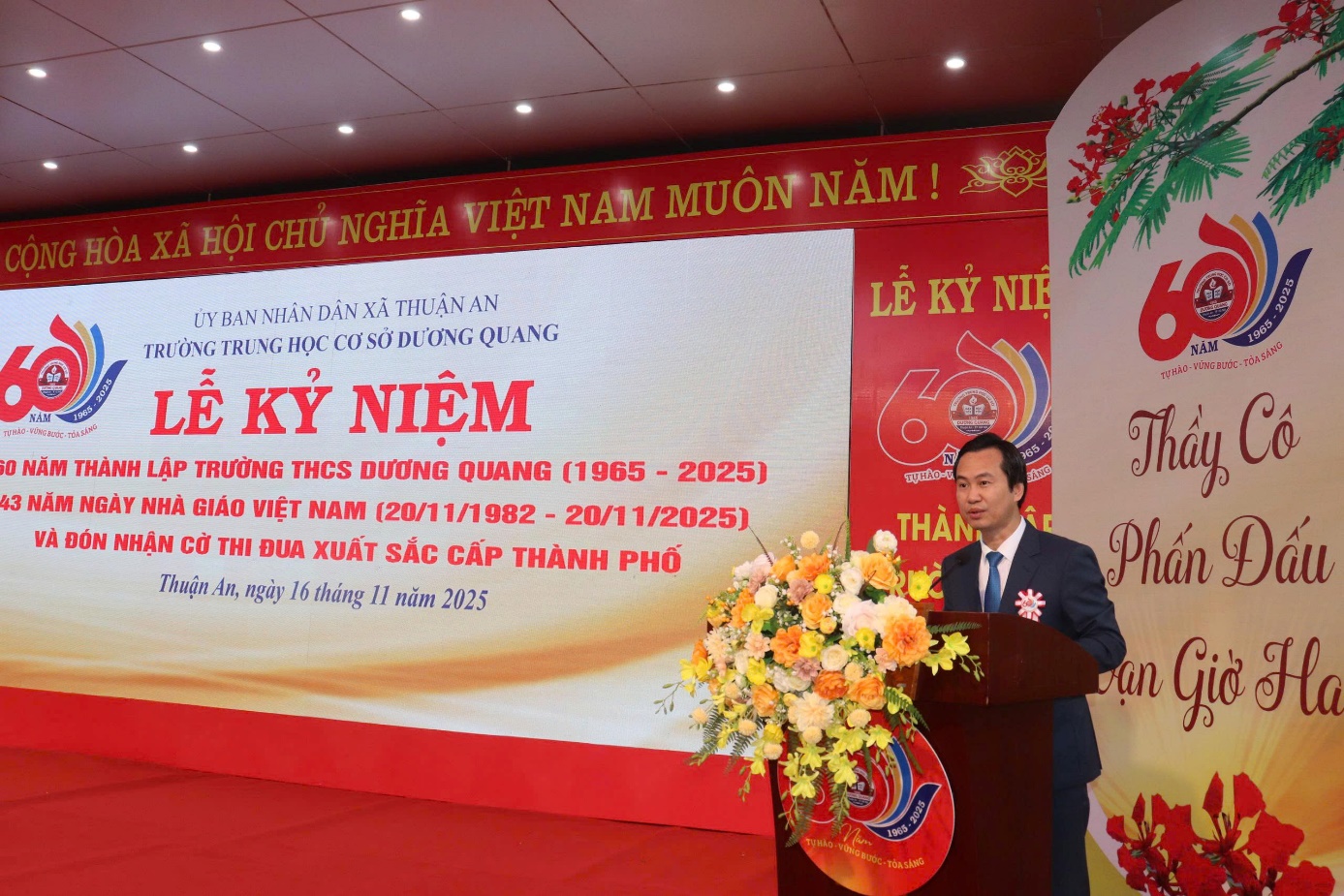 Long trọng Lễ Kỷ niệm 60 năm Ngày thành lập Trường THCS Dương Quang