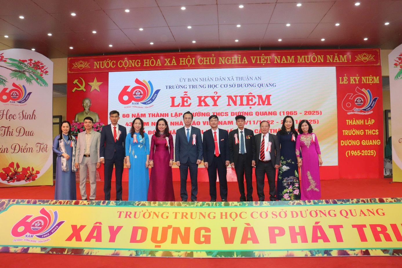 Long trọng Lễ Kỷ niệm 60 năm Ngày thành lập Trường THCS Dương Quang