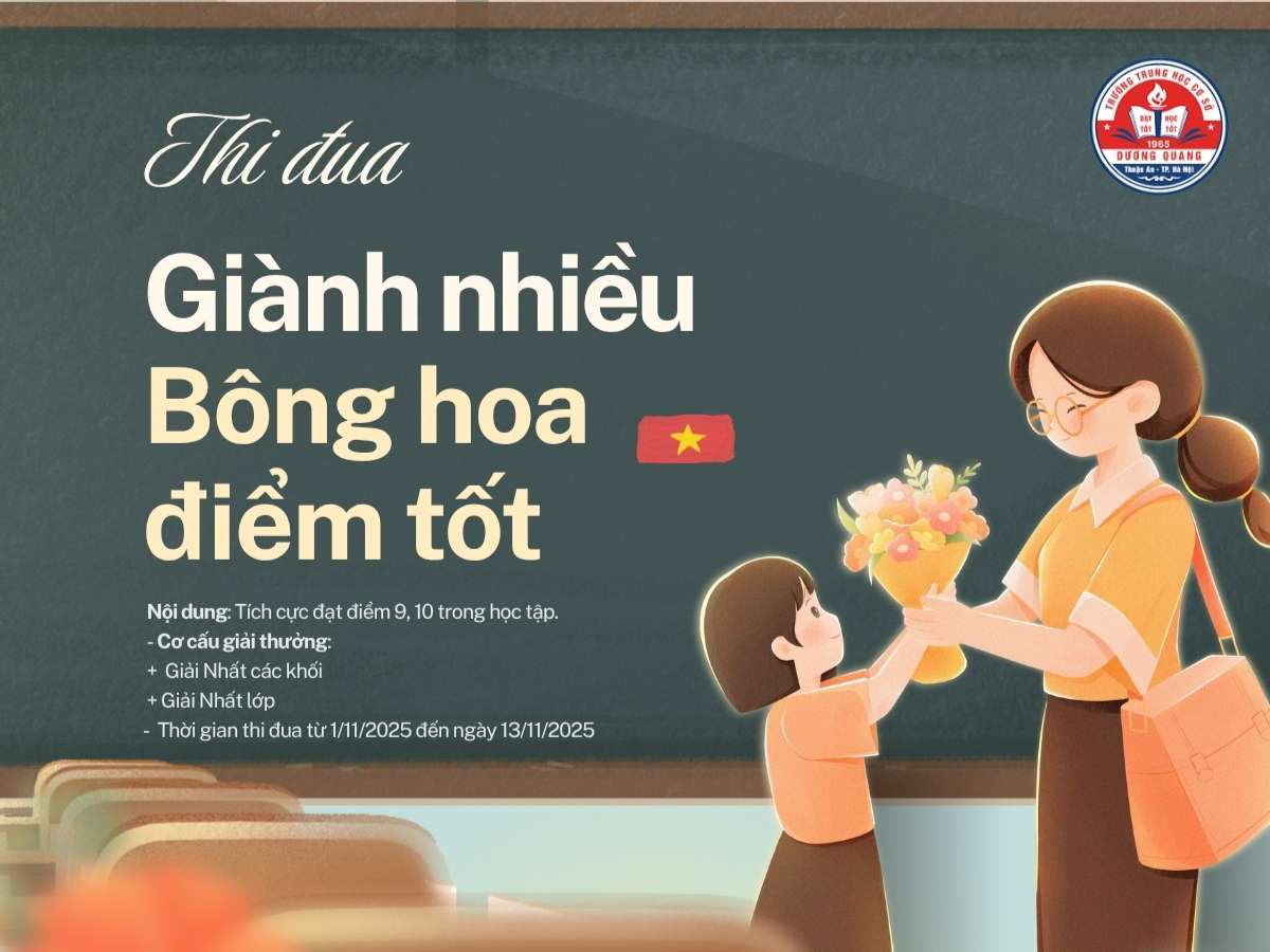 THÔNG BÁO CUỘC THI HƯỚNG TỚI KỶ NIỆM 60 NĂM TRƯỜNG DƯƠNG QUANG & 43 NĂM NGÀY NHÀ GIÁO VIỆT NAM
