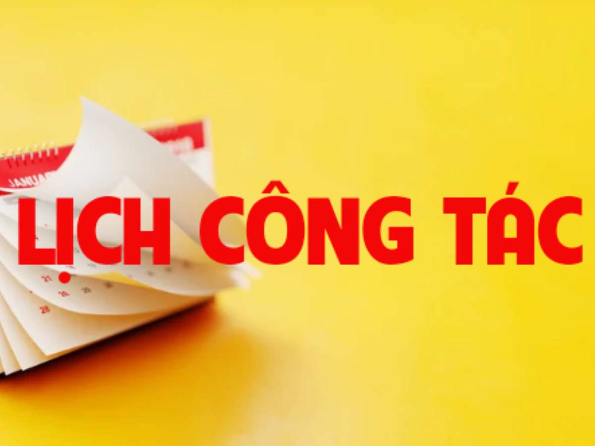 Lịch công tác tuần 16